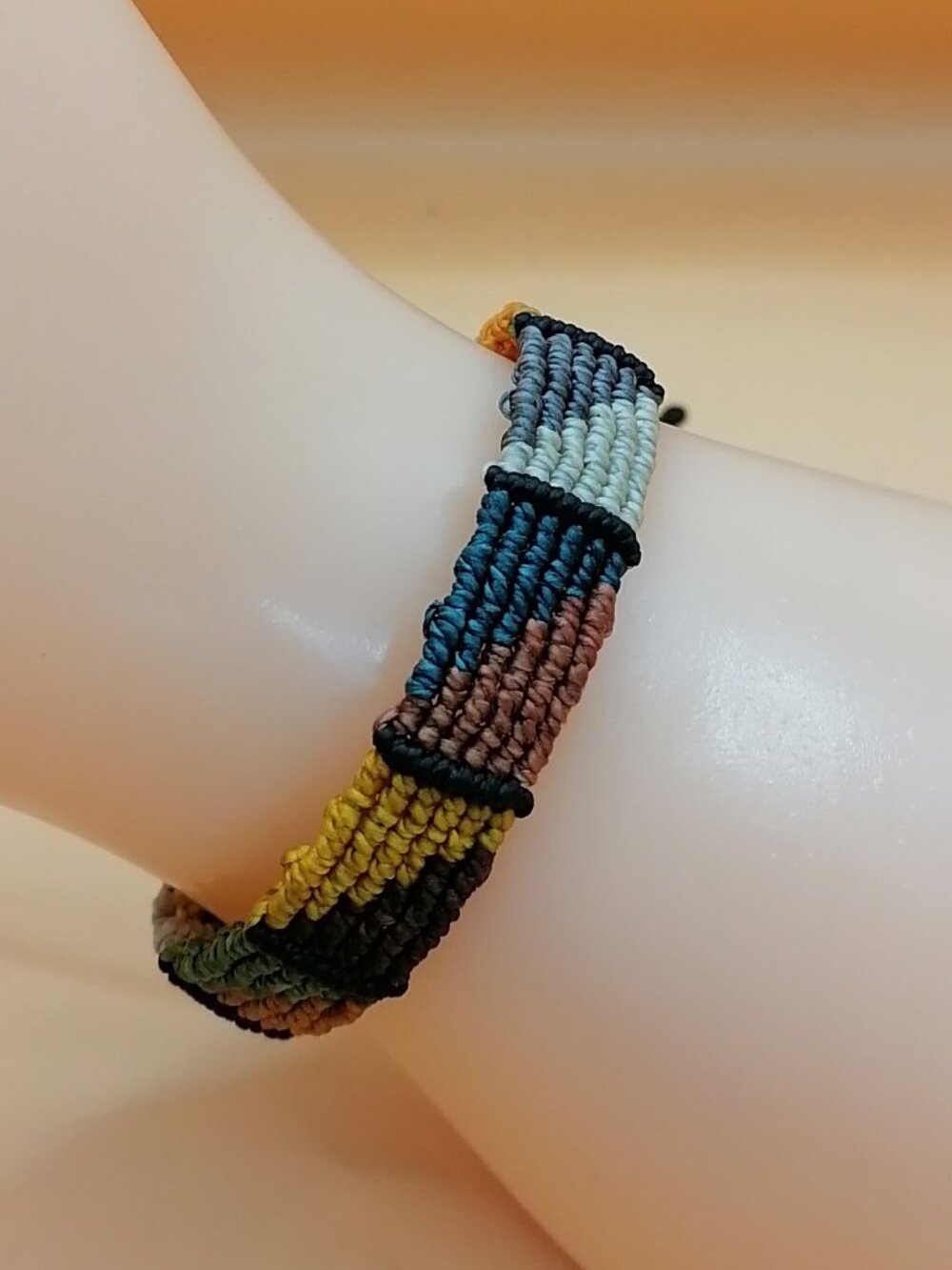 Ancestral Sacred Geometry Inca Macrame Bracelet